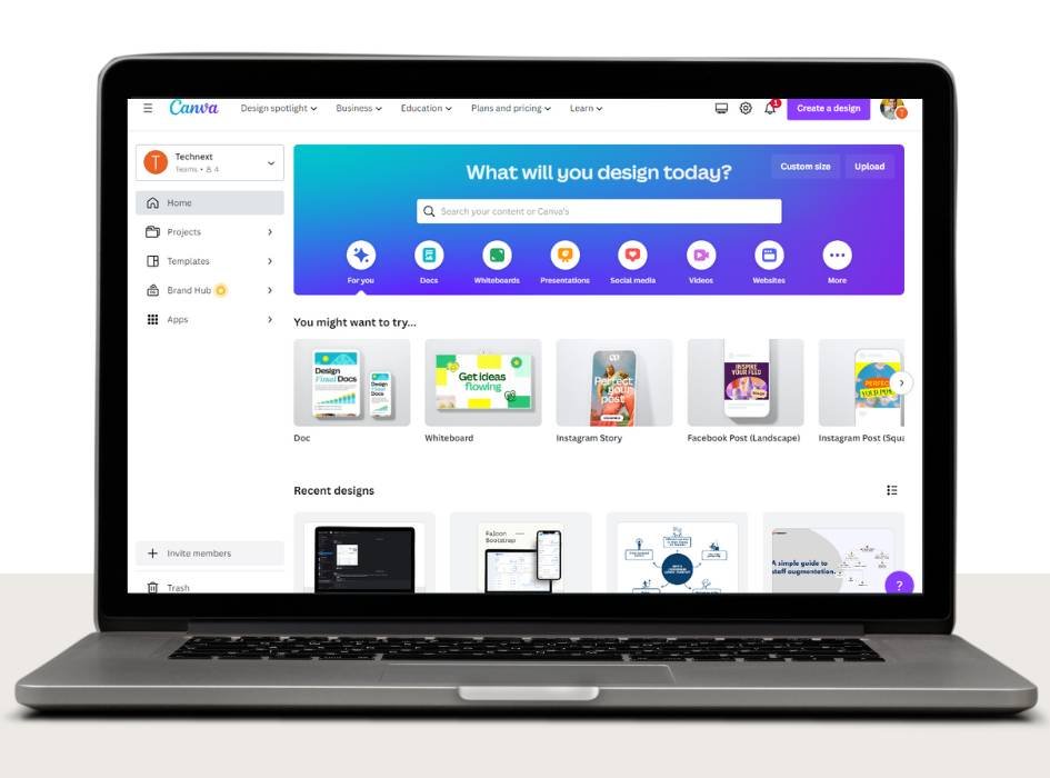 Canva for design