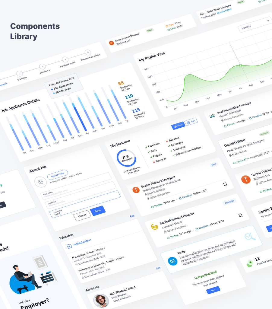 Component library of JMJ