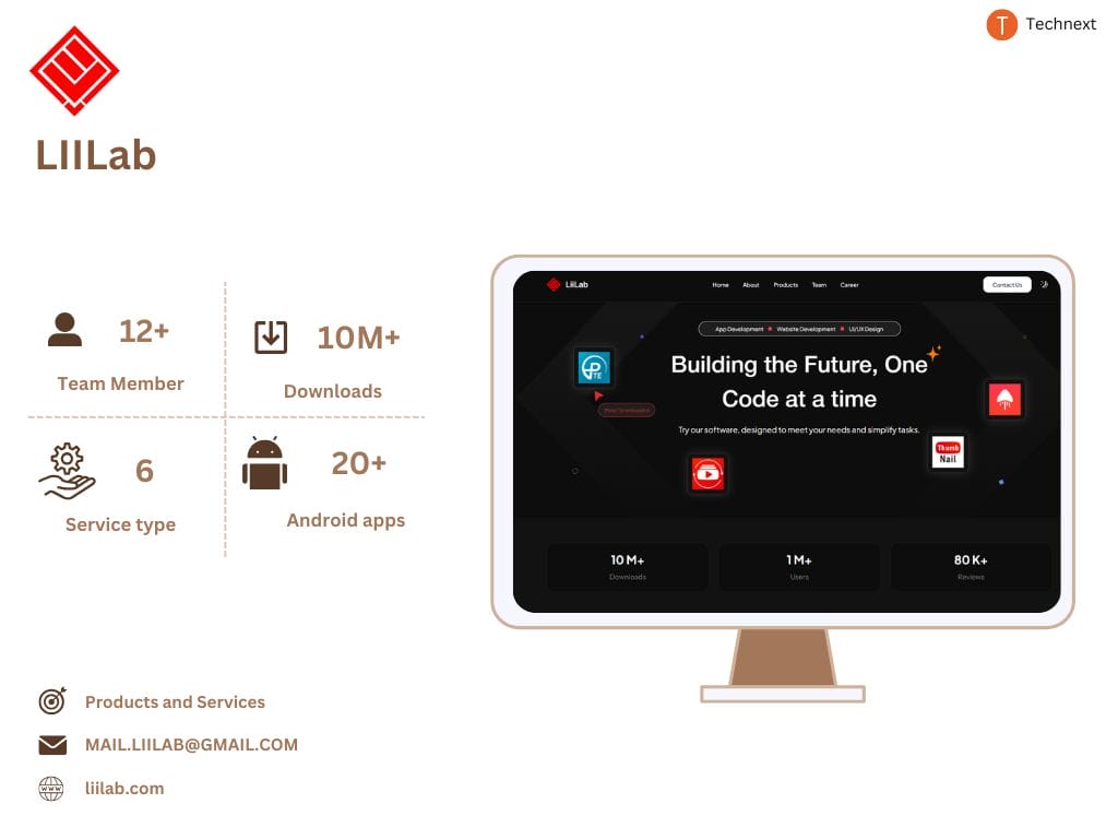 LIILab web, Top Software Companies in Sylhet