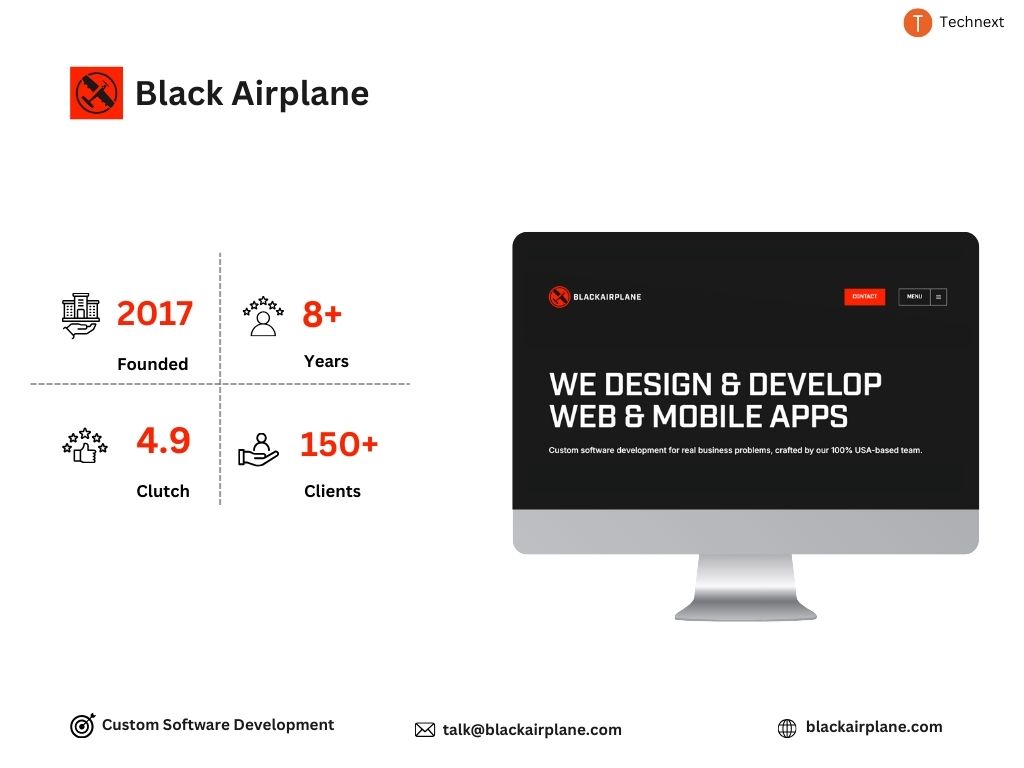 Black Airplane best professional Next.js development companies Black Airplane best professional Next.js development companies