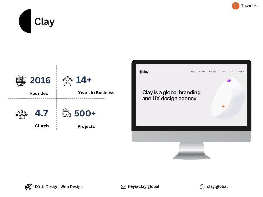 Clay UI/UX Development Companies Clay UI/UX Development Companies