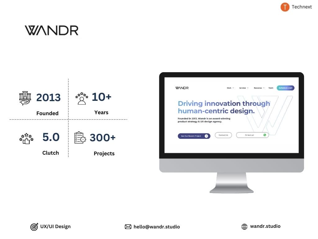 Wandr Top UI/UX Design Firms Wandr Top UI/UX Design Firms