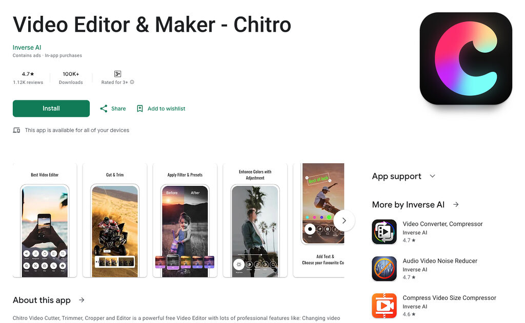 Video Editor & Maker – Chitro, Top Mobile app company in Sylhet Video Editor & Maker – Chitro, Top Mobile app company in Sylhet