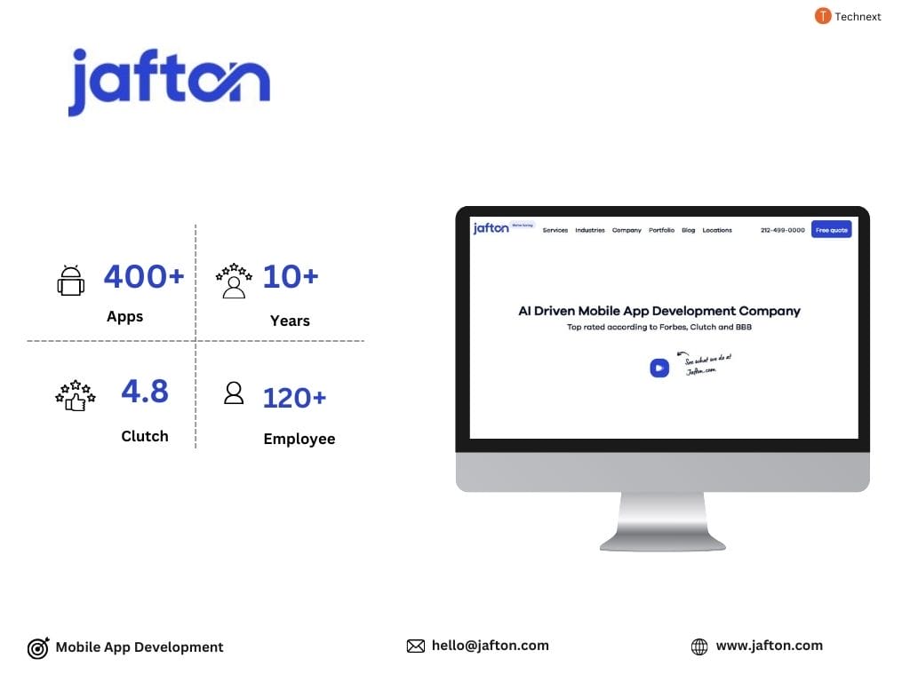 Jafton, a top React Native app development company Jafton, a top React Native app development company