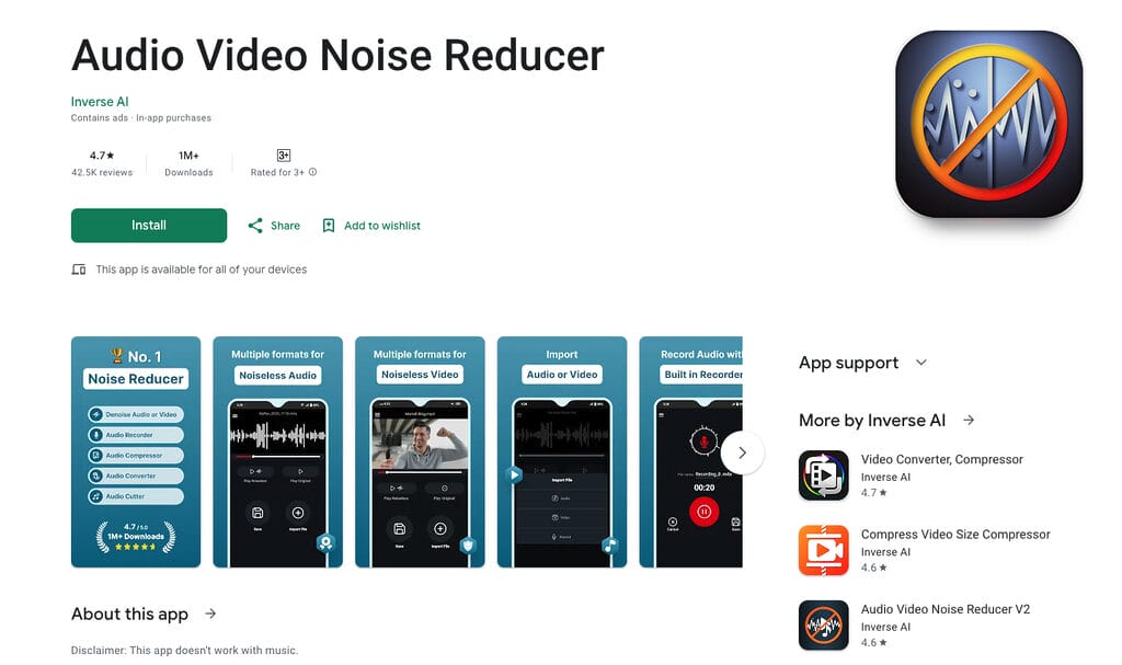 best AI-driven tool is Noise Reducer