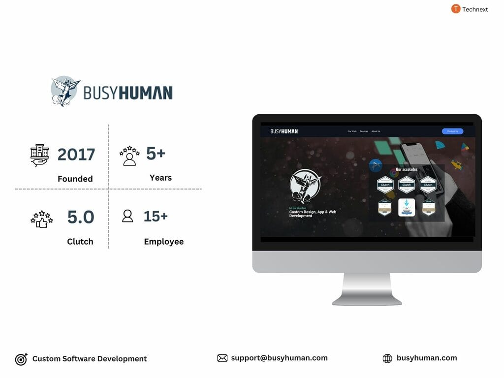 Busy Human  Software development companies for backend development  in USA