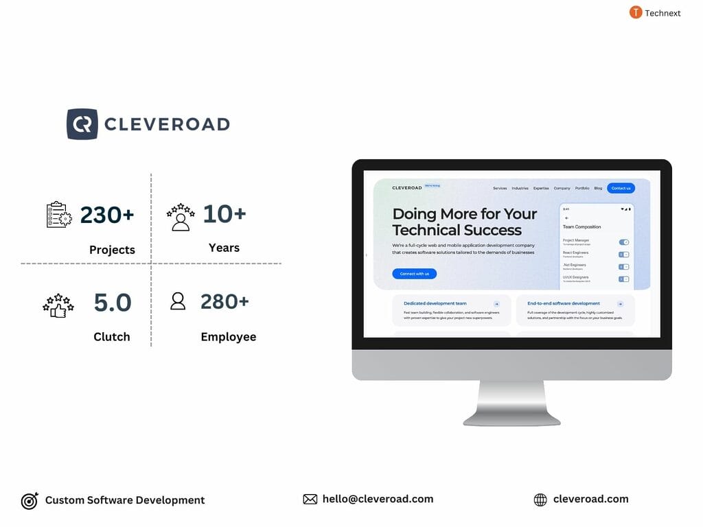 Cleveroad outsource backend development services