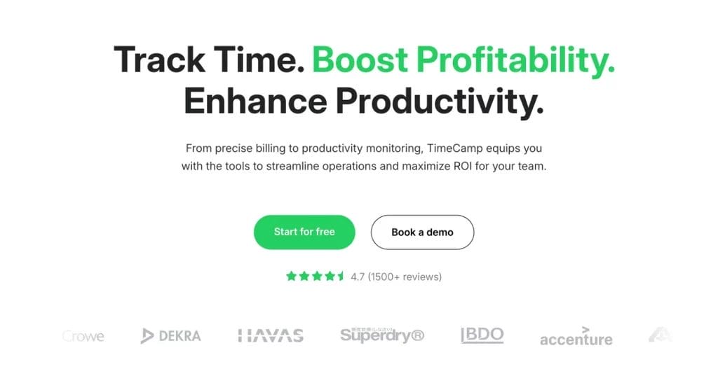 Timecamp the best Employee Time Tracking Tool