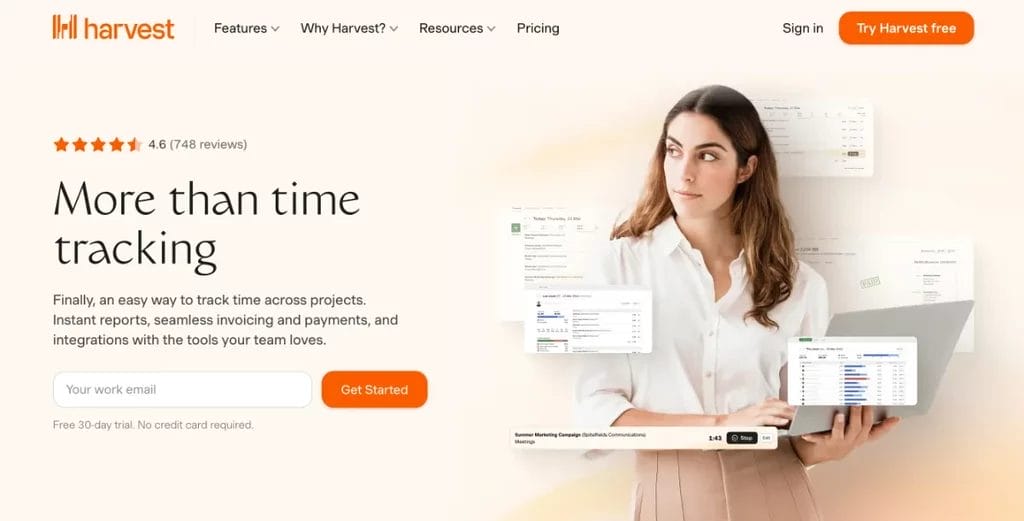 Hervest The best Employee Time Tracking Tools