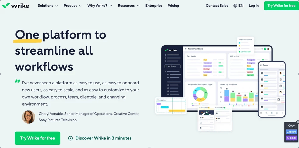 wrike the best Project Management Software with Invoicing