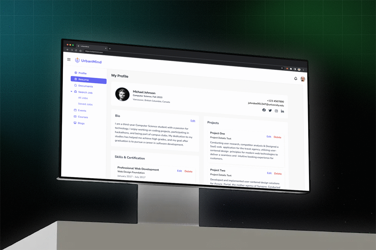 Orbit 5 portfolio cover image displaying the UI sample