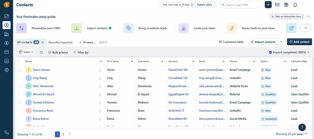 freshsales - CRM for Startups in 2026