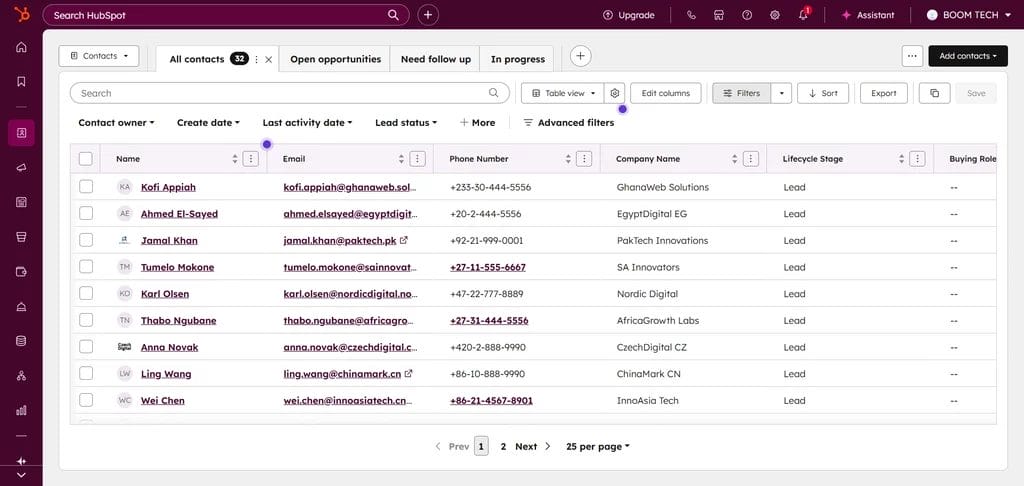 CRM for Startups in 2026 - Hubspot